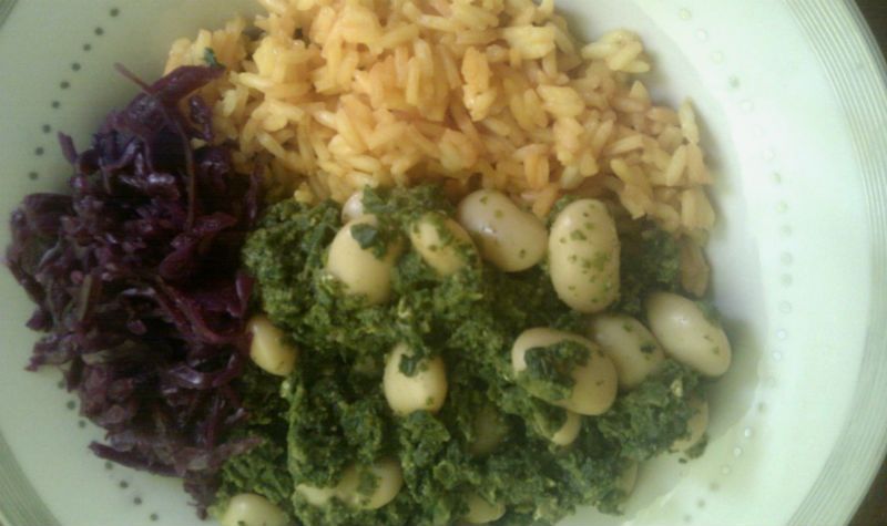 Szpinak z fasolą Jaś