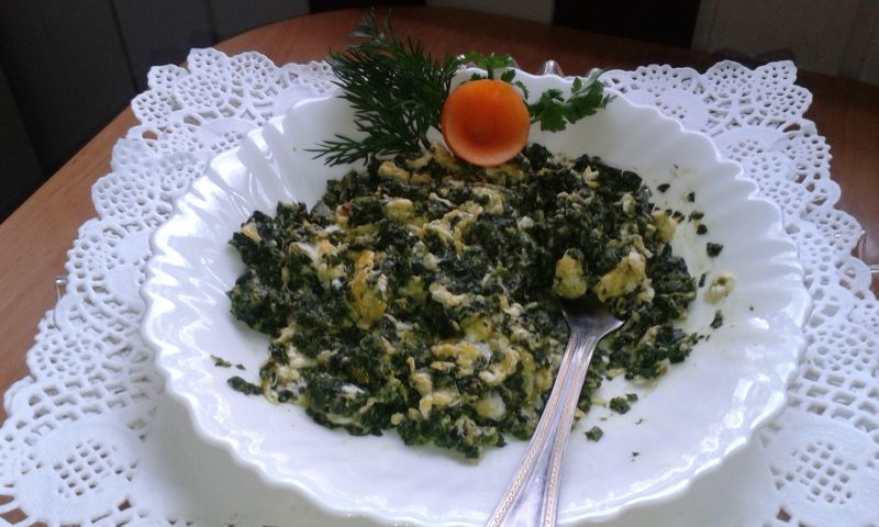 Szpinak z jajkiem Szpinak z jajkiem