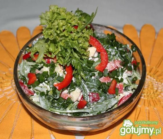 Szpinak z serekiem ziarnistym