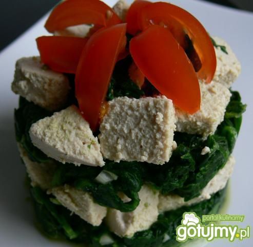 Szpinak z tofu na szybko Szpinak z tofu na szybko