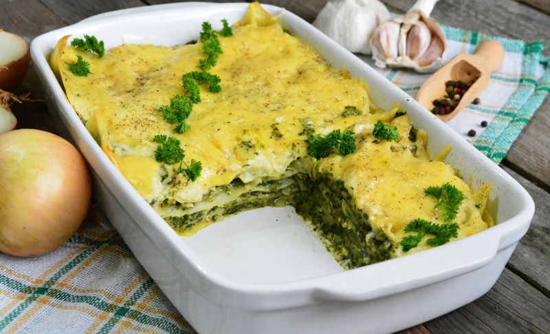 Szpinakowa lasagne Szpinakowa lasagne