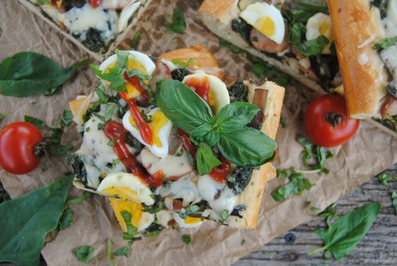 Szpinakowa pizza