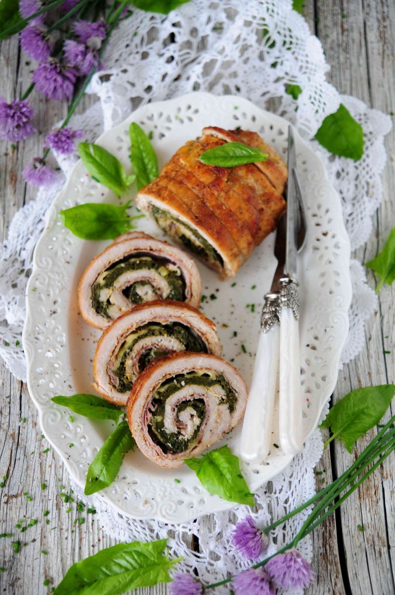 Szpinakowa rolada