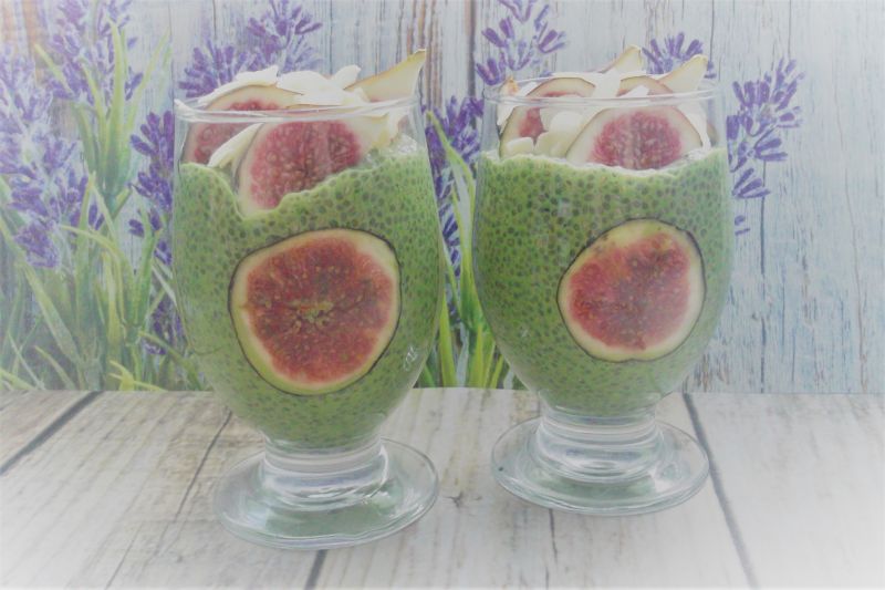 Szpinakowe chia z figami Szpinakowe chia z figami