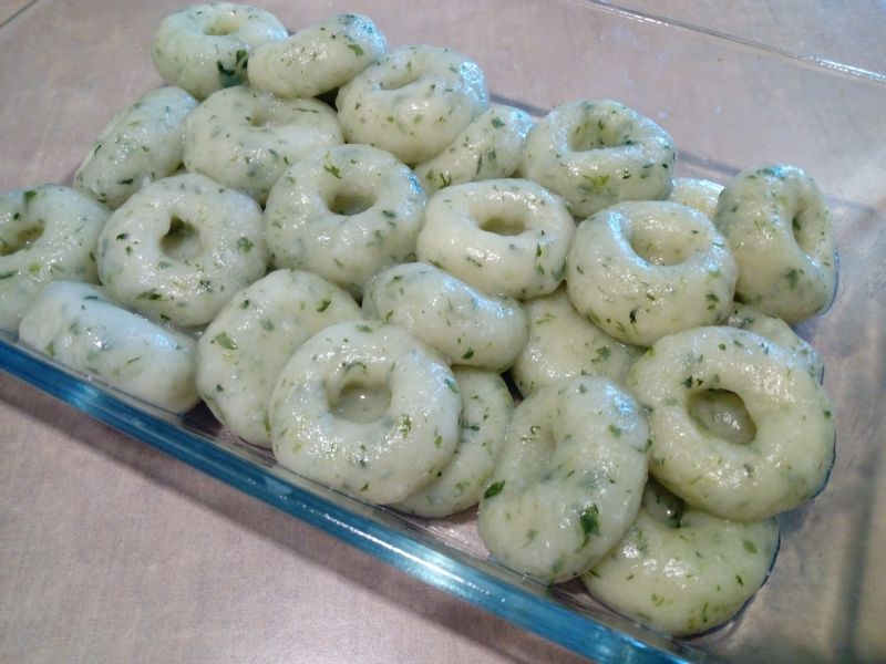 Szpinakowe kluski śląskie