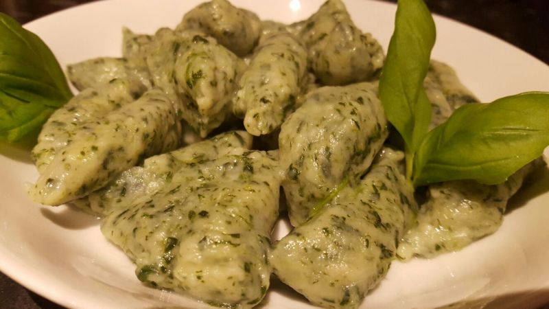 Szpinakowe kopytka Szpinakowe kopytka