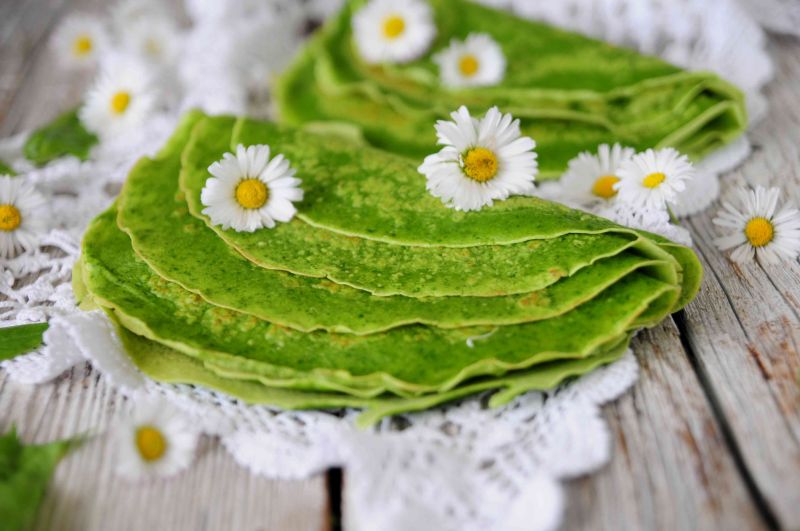 Szpinakowe naleśniki na słodko