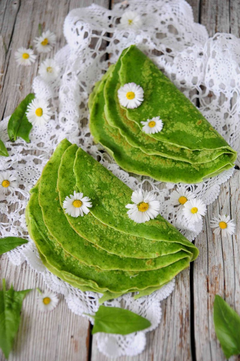 Szpinakowe naleśniki na słodko