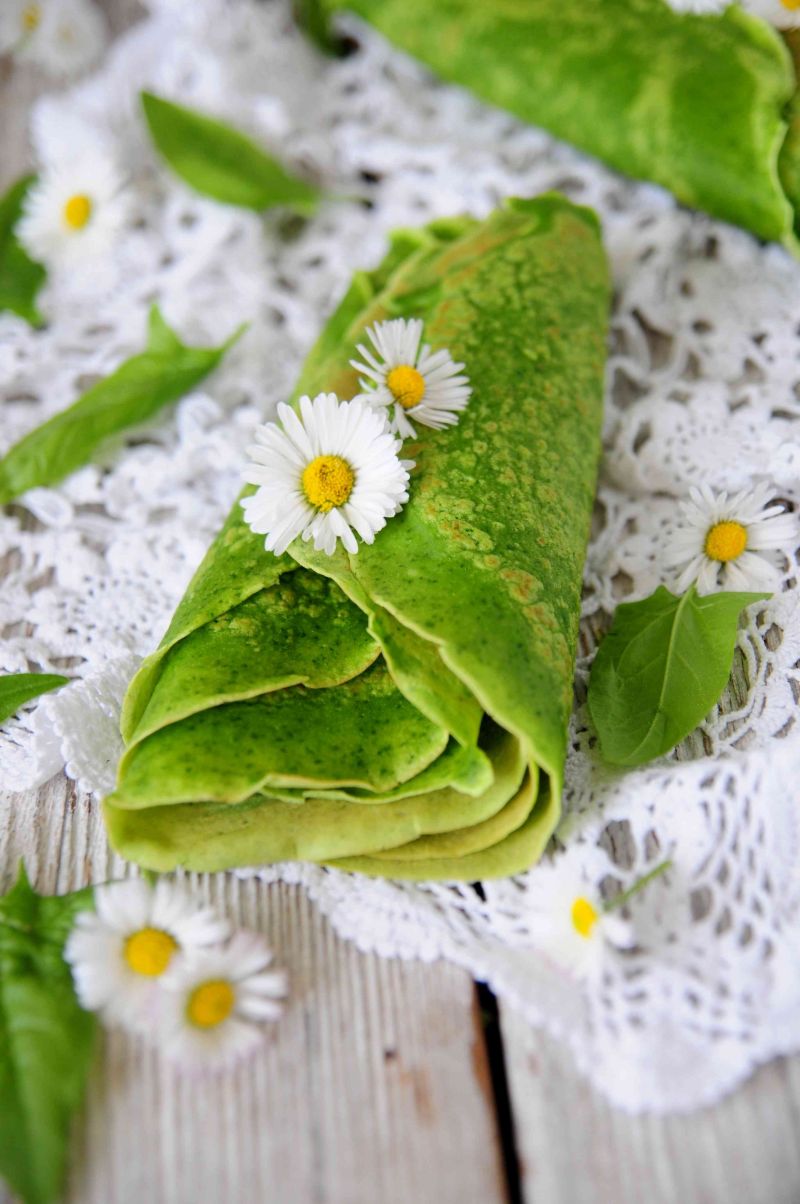 Szpinakowe naleśniki na słodko