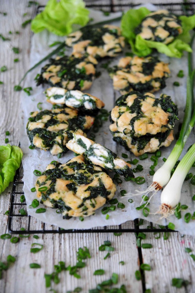 Szpinakowo- drobiowe kotleciki