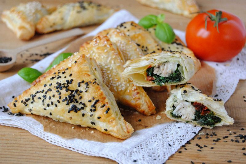 Szpinakowo- makrelowe pierożki
