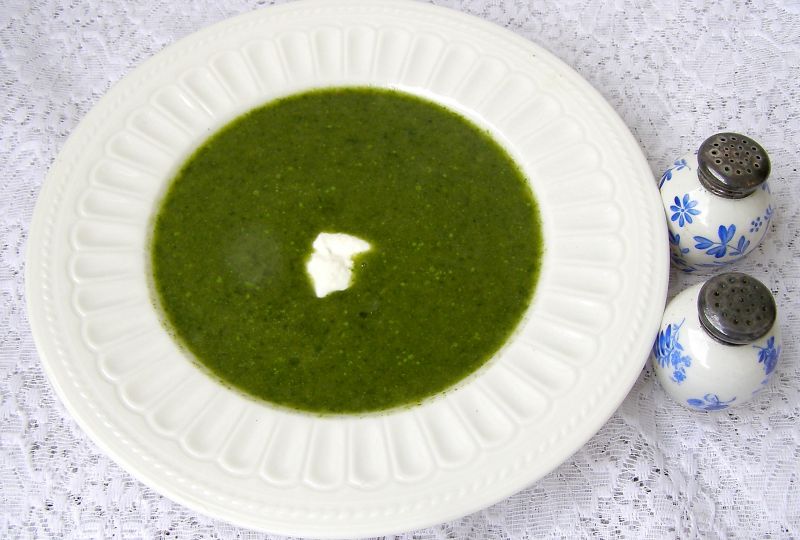 Szpinakowo-ryżowa zupa kremowa