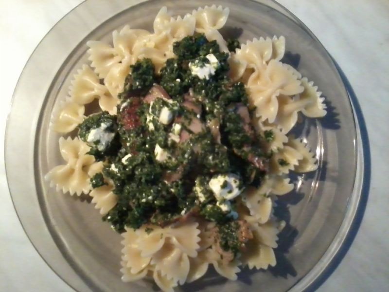 Szpinakowy makaron