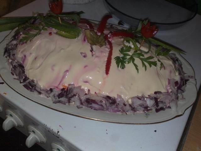 Szuba-śledź pod pierzynką