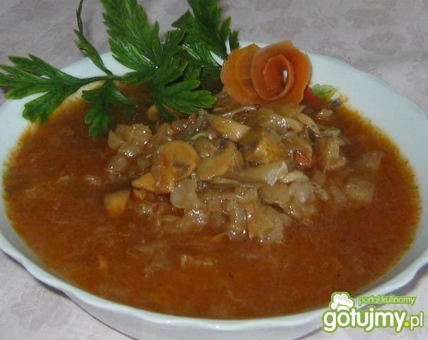 Szybka kapusta z pieczarkami Szybka kapusta z pieczarkami