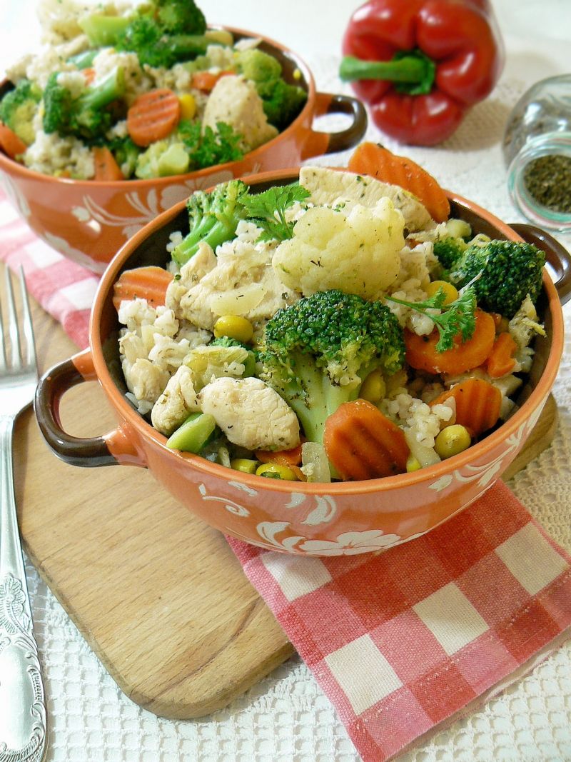 Szybka kasza z warzywami  Szybka kasza z warzywami