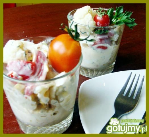 Szybka sałatka z kalafiorem  Szybka sałatka z kalafiorem