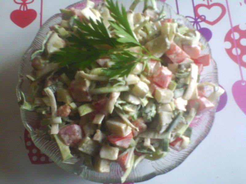 Szybka surówka z pora  Szybka surówka z pora