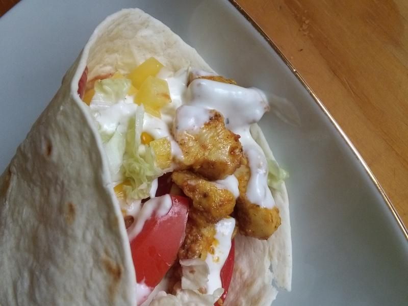 Szybka tortilla z kurczakiem