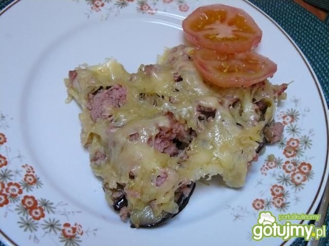 Szybka zapiekanka z bakłażanem.