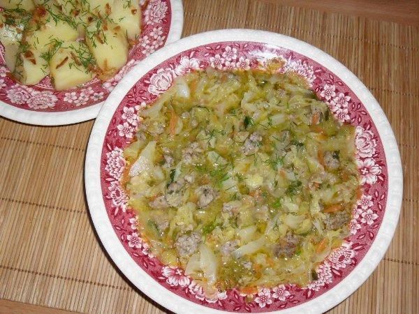 Szybka zupa z wloskiej kapusty.