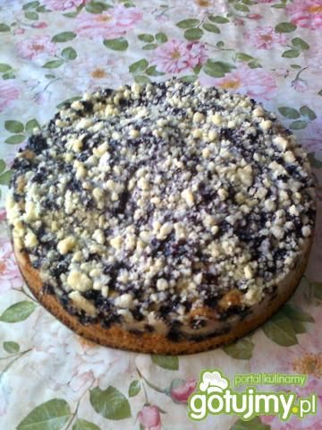 Szybki placek z jagodami