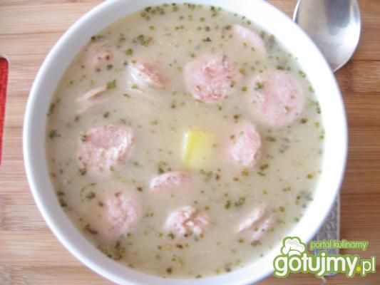 Szybki żurek na białej kiełbasie 