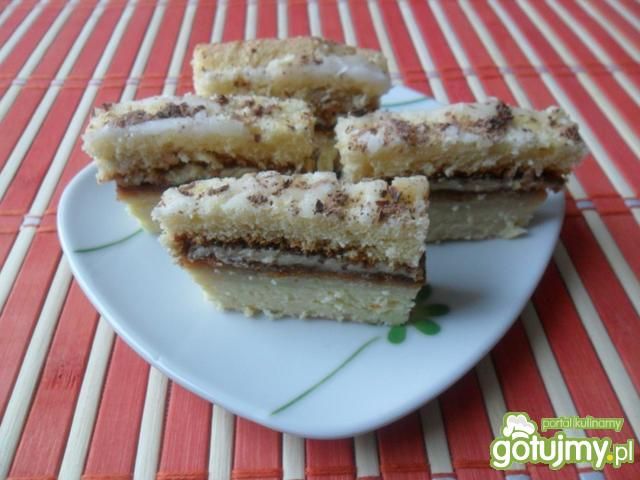 Szybkie ciasto z budyniem i powidłami