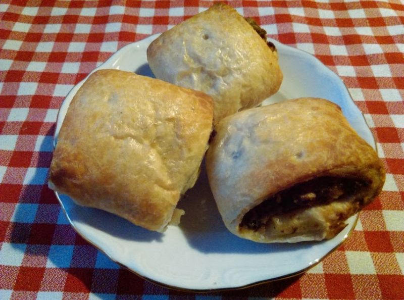 Szybkie paszteciki z pieczarkami