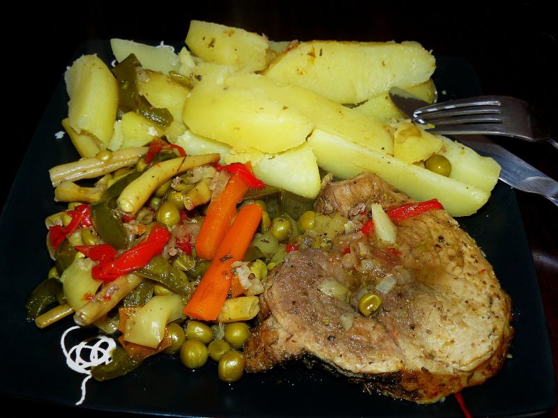 Szynka duszona w warzywach Szynka duszona w warzywach