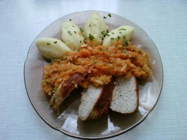 szynka gotowana z musem jarzynowym szynka gotowana z musem jarzynowym