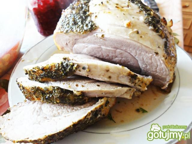 Szynka pieczona w majeranku