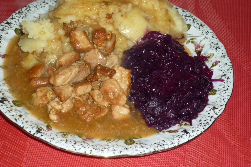 Szynka w sosie musztardowym