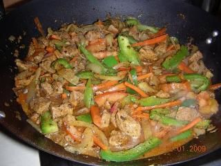 Szynka w warzywach na sposób chiński ;-)