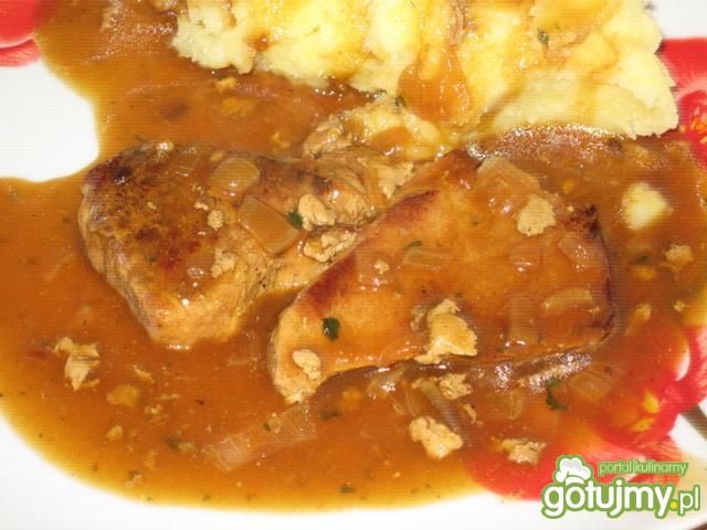 Szynka wieprzowa w sosie  Szynka wieprzowa w sosie