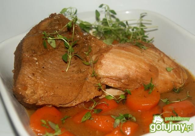 Szynka z marchewką i tymiankiem