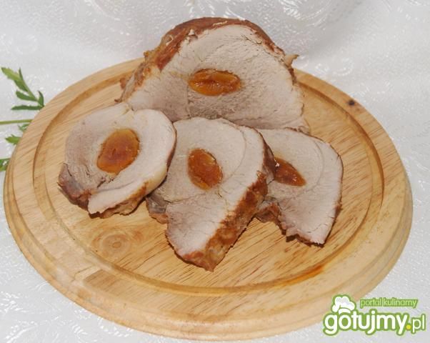 Szynka z morelowym ,, oczkiem ,, :