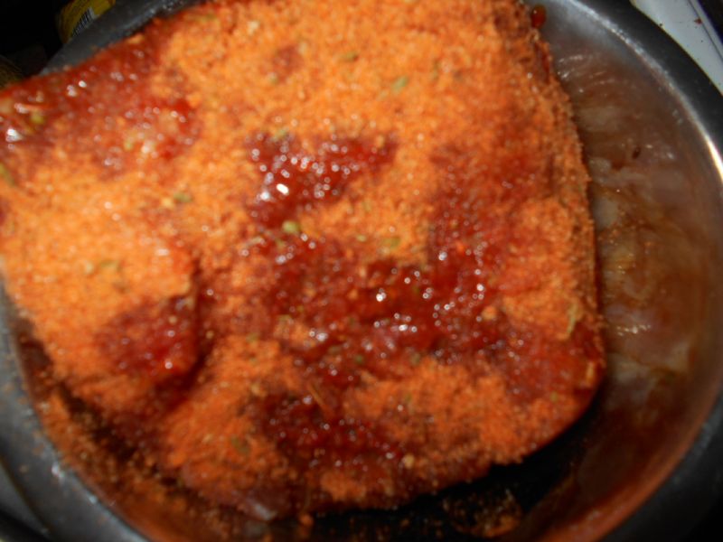 Szynka z teriyaki i sosem chili