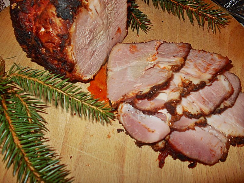 Szynka z wędzoną papryką