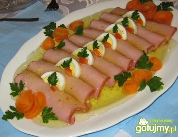 Szynkowe roladki wg beatki Szynkowe roladki wg beatki