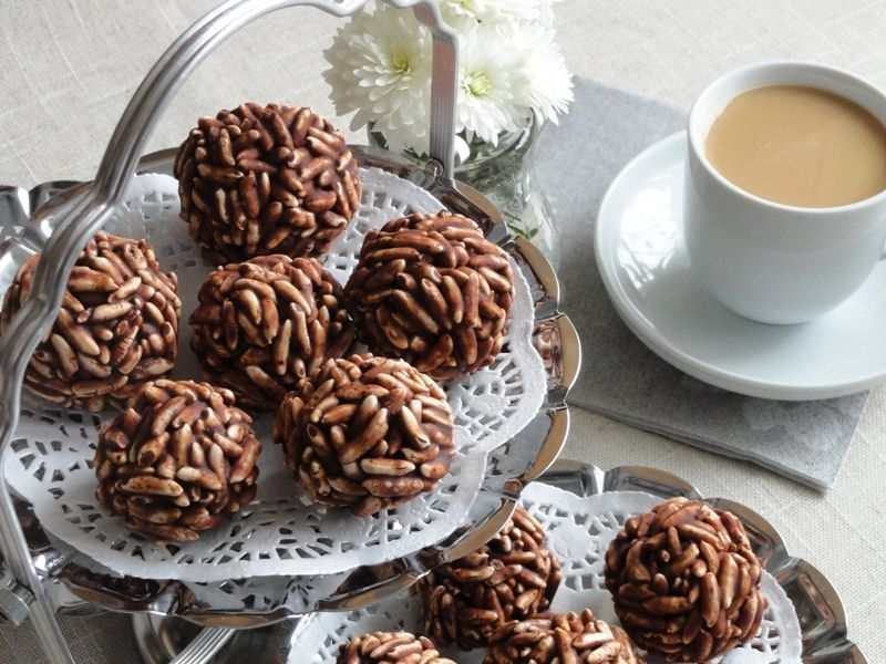 Szyszki z ryżu preparowanego