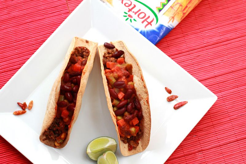 Tacos z meksykańskimi darami Matki Natury Tacos z meksykańskimi darami Matki Natury