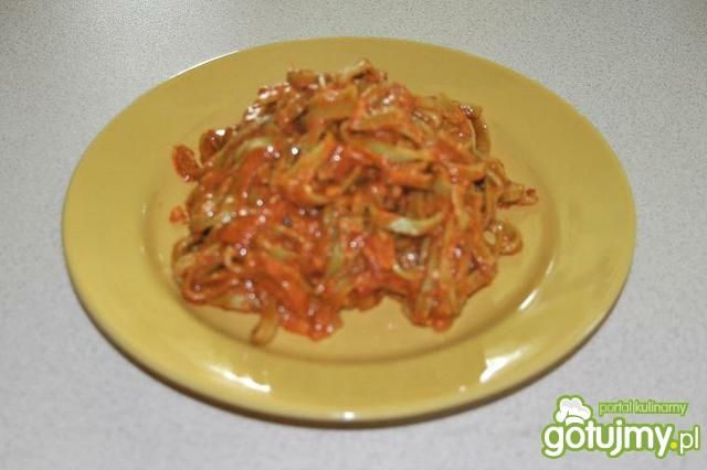 Tagiatelle szpinakowe z sosem