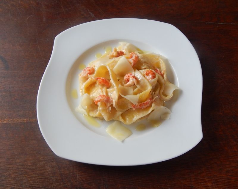 Tagiatelle z rakami Tagiatelle z rakami