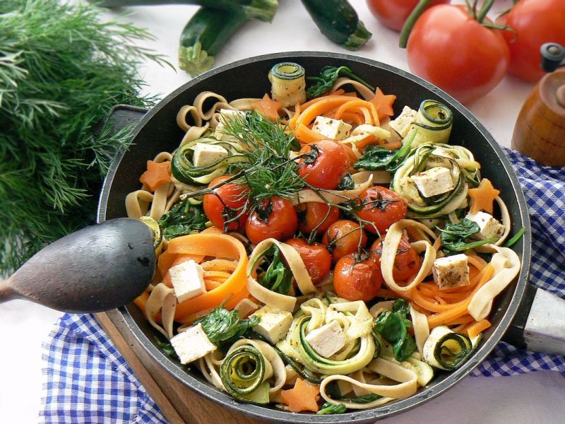 Tagliatelle z cukinią
