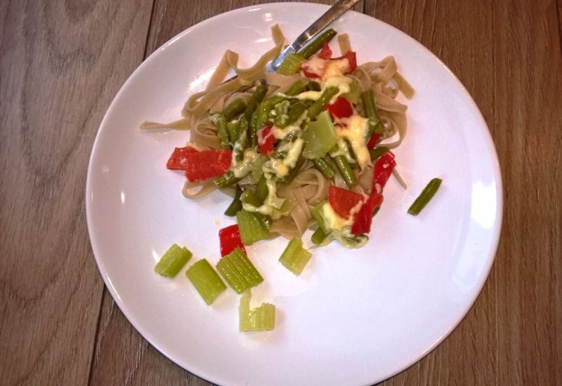 Tagliatelle z warzywami Tagliatelle z warzywami