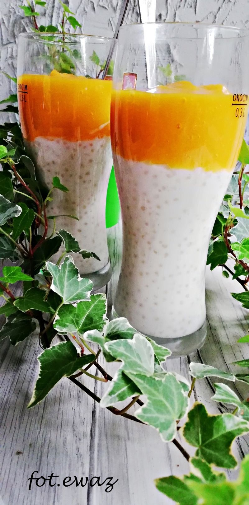 Tapioka z musem z mango Tapioka z musem z mango