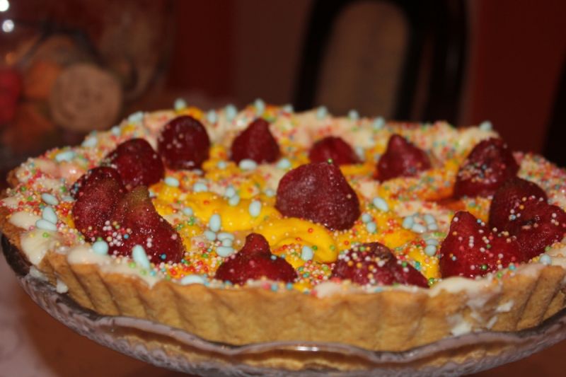 Tarta budyniowo-truskawkowa Tarta budyniowo-truskawkowa