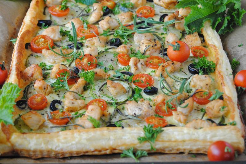 Tarta cukiniowa na francuskim cieście