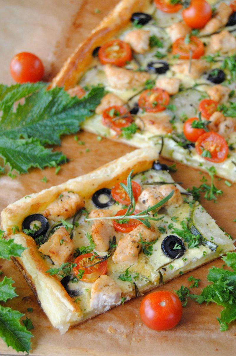 Tarta cukiniowa na francuskim cieście